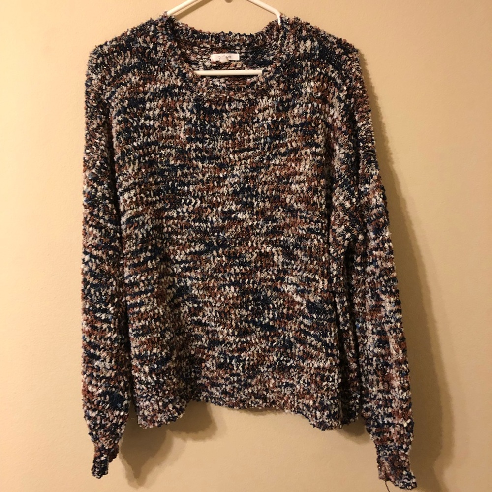 Multicolored Long sleeve sweater; from Maurices;XL